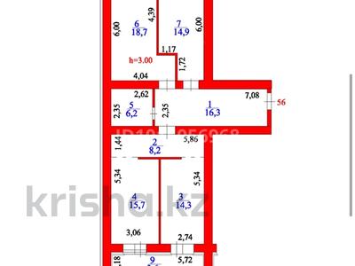 3-комнатная квартира · 99.7 м² · 8/12 этаж, Жумекен Нажимеденов 46 — Нажмиденова - мост Улы Дала за 44.5 млн ₸ в Астане, Сарайшык р-н