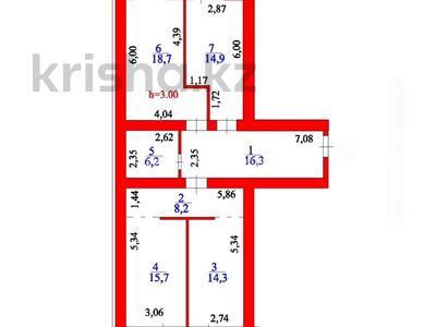 3-бөлмелі пәтер · 99.7 м² · 8/12 қабат, Жумекен Нажимеденов 46 — Нажмиденова - мост Улы Дала, бағасы: 44.5 млн ₸ в Астане, Сарайшык р-н