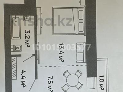 1-комнатная квартира · 29.5 м² · 3/9 этаж, Шоссе Коргалжын 31 за 12.5 млн ₸ в Астане, Нура р-н