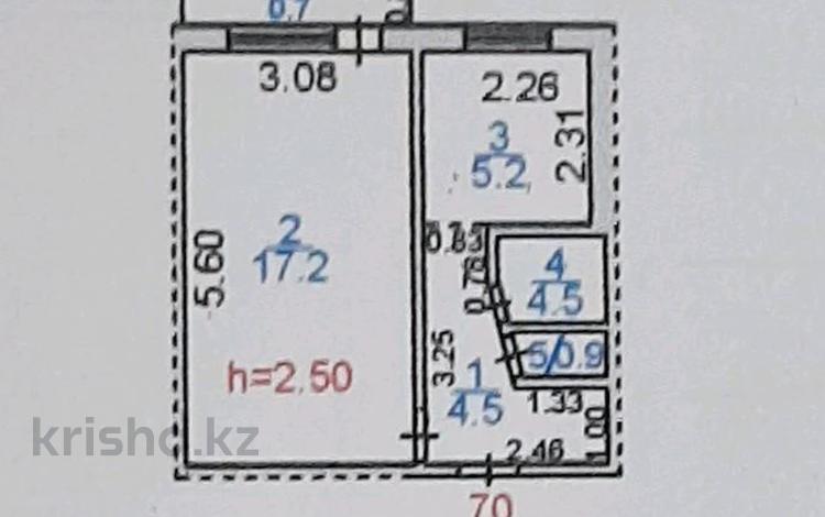 1-комнатная квартира, 33 м², 4/5 этаж, Пришахтинск, 23й микрорайон 34 — 32 дома за 7.5 млн 〒 в Караганде, Алихана Бокейханова р-н — фото 2