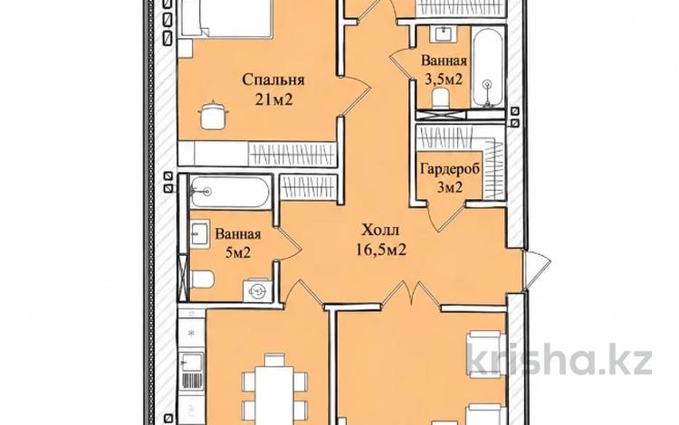 3-комнатная квартира · 109 м² · 5/7 этаж, мкр. Алтын орда за 47 млн ₸ в Актобе — фото 2