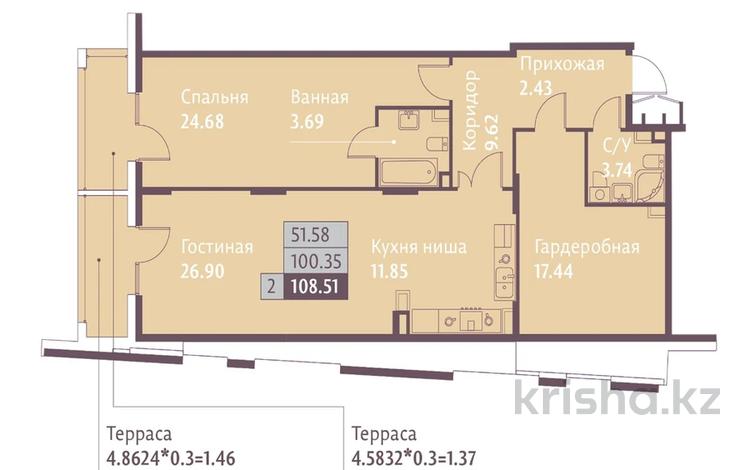 2-комнатная квартира, 105 м², 1/3 этаж, мкр Аскартау, Ремизовка 1а за 80 млн 〒 в Алматы, Медеуский р-н — фото 2
