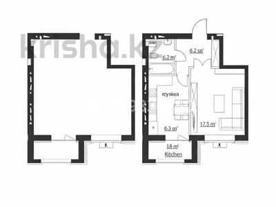 1-бөлмелі пәтер · 38.2 м² · 3/6 қабат, ​067-й учетный квартал 502 — ЖК САРМАТ-3, СДАЧА 2 квартал 2026, бағасы: 13.9 млн ₸ в Караганде, Алихана Бокейханова р-н