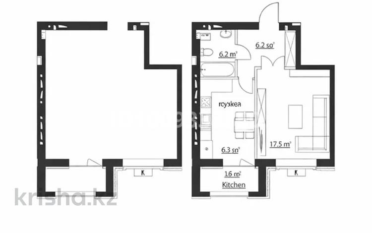 1-бөлмелі пәтер · 38.2 м² · 3/6 қабат, ​067-й учетный квартал 502 — ЖК САРМАТ-3, СДАЧА 2 квартал 2026, бағасы: 13.9 млн ₸ в Караганде, Алихана Бокейханова р-н — фото 6