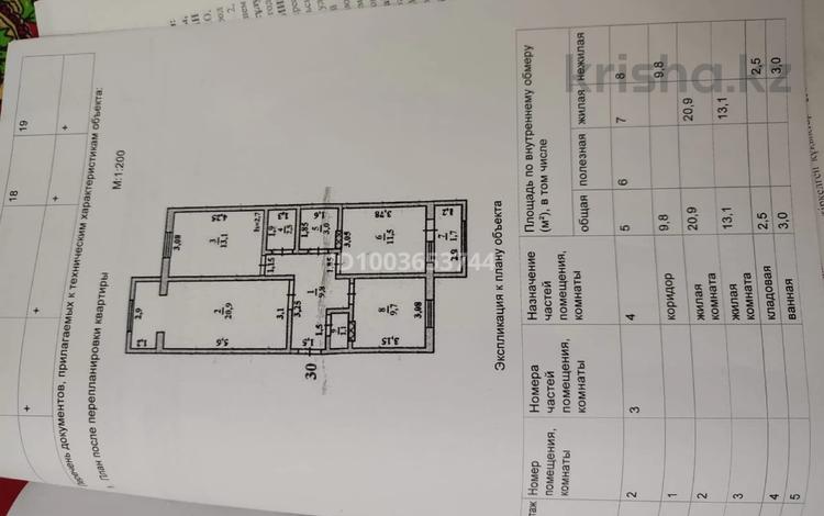 3-комнатная квартира · 75 м² · 5/5 этаж, мкр 112 квартал, Кожанов 2 — Кожанов и Крейсер Аврора за 26 млн ₸ в Шымкенте, Туран р-н — фото 2