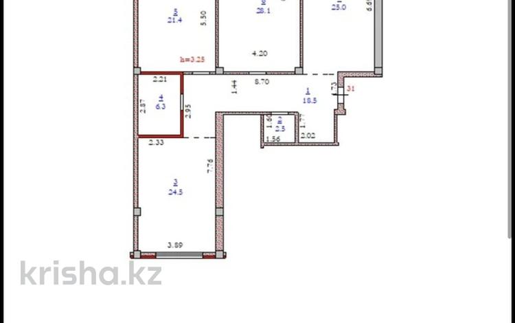 3-комнатная квартира · 126.3 м² · 4/5 этаж, Саздинское лесничество за ~ 46.7 млн ₸ в Актобе — фото 13