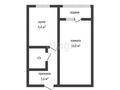 1-комнатная квартира · 35.3 м² · 4/4 этаж, Кобыланды Батыра за 15.5 млн ₸ в Костанае — фото 2