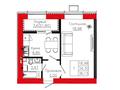 1-бөлмелі пәтер · 36.13 м² · 2/9 қабат, Айтматова 19, бағасы: 15.3 млн ₸ в Астане, Нура р-н