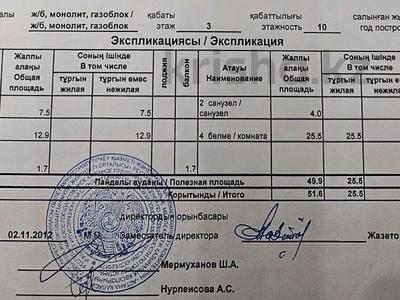 1-комнатная квартира · 51.4 м² · 3/10 этаж, А. Бокейханова 8/1 за 27 млн 〒 в Астане, Есильский р-н