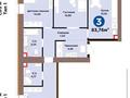 3-комнатная квартира · 84 м² · 4/9 этаж, мкр Пригородный, Хусейн бен Талал 1, 11/1-2 — Хусейн бен Талал-Туран за 47 млн ₸ в Астане, Есильский р-н — фото 2