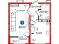 1-комнатная квартира, 40.85 м², 5/12 этаж, Анет Баба 6 за 27 млн 〒 в Астане, Нура р-н — фото 39