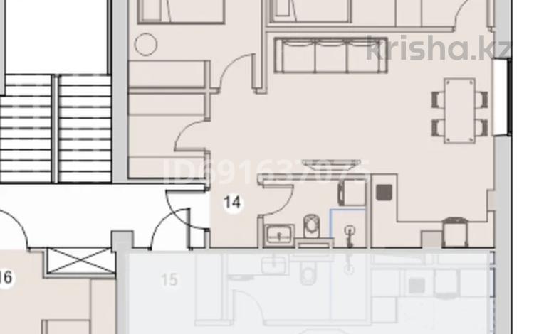 2-комнатная квартира, 61.1 м², 4/5 этаж, мкр Алгабас, 7 142/92