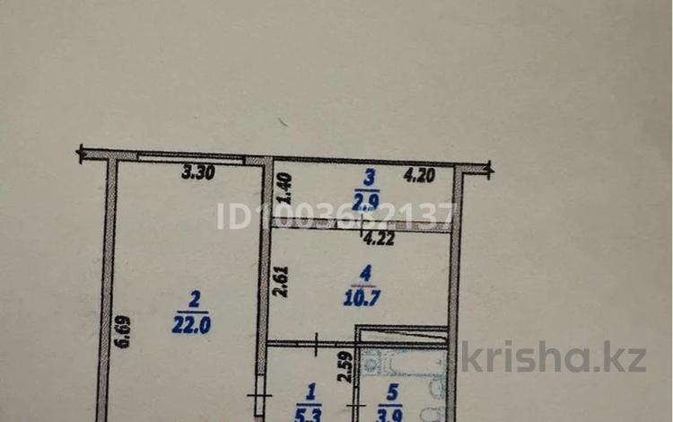 1-комнатная квартира · 44.8 м² · 3/5 этаж, мкр Жас Канат 1/44 — прям возле магнум за 23.5 млн 〒 в Алматы, Турксибский р-н — фото 2