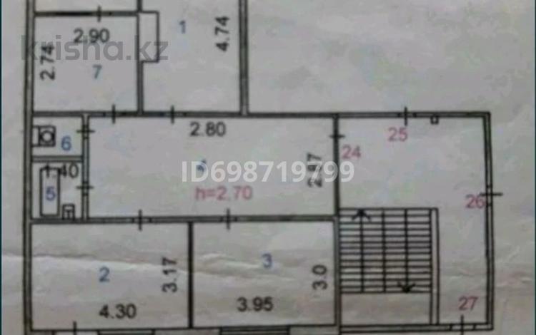 3-бөлмелі пәтер · 69.36 м² · 3/5 қабат, Абая 81 — Маметова-Абая, бағасы: 28 млн ₸ в Жезказгане — фото 2