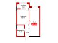 1-комнатная квартира · 41.03 м², Азаттык 21/2 за ~ 19.3 млн ₸ в Атырау — фото 3