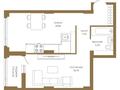 2-бөлмелі пәтер · 50.4 м² · 2/18 қабат, Достык, бағасы: ~ 37.6 млн ₸ в Астане — фото 8