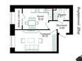 1-комнатная квартира · 43.39 м² · 3/9 этаж, улица Кайым Мухамедханов 43 — Айтматова мухамедханова за 21.7 млн ₸ в Астане, Нура р-н — фото 2