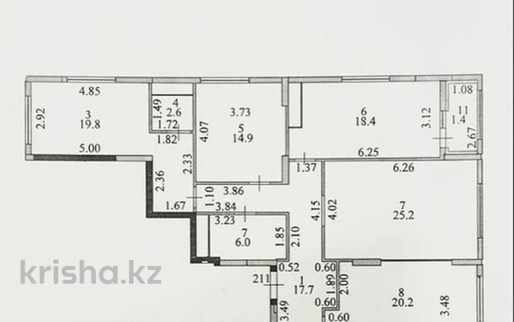 3-комнатная квартира · 151 м² · 11 этаж, Кошкарбаева 1 — Момышулы за 147 млн ₸ в Астане, Алматы р-н — фото 2