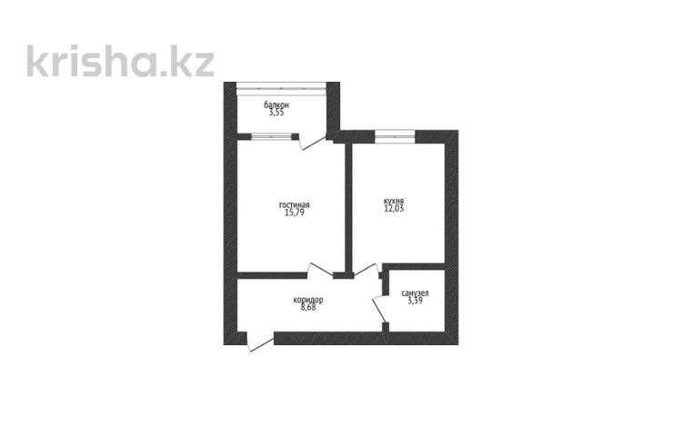 1-бөлмелі пәтер · 41 м² · 2/5 қабат, Сарыарка, бағасы: 12.3 млн 〒 в Кокшетау — фото 2