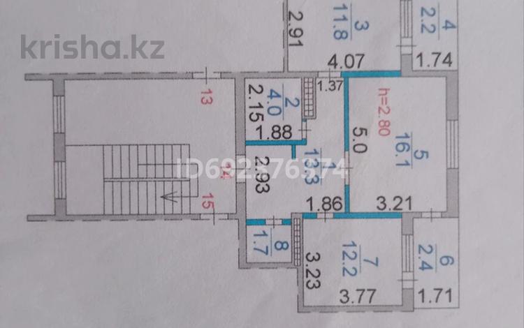2-комнатная квартира, 63 м², 5/5 этаж, Абая Кунанбаева 7/2 — 6 микрайон возле Алей за 11.5 млн 〒 в Сатпаев — фото 24