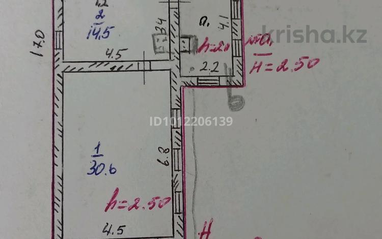 Жеке үй · 2 бөлме · 48 м² · 8 жүзд., Гагарин көш. 80, бағасы: 11 млн ₸ в Переметном — фото 2
