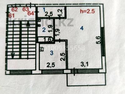 1-комнатная квартира · 37 м² · 1/5 этаж, Мангелек Ел 7 — Гимназия, школа 19 за 5.8 млн 〒 в Сатпаев