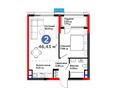 2-комнатная квартира · 46.43 м², Е-899 7 за ~ 34.9 млн 〒 в Астане, Нура р-н — фото 3