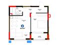 2-комнатная квартира · 46.41 м² · 2/16 этаж, Е-899 7 за ~ 44 млн ₸ в Астане, Нура р-н — фото 3