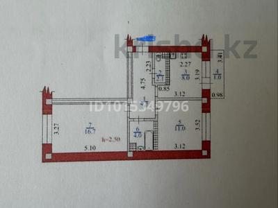2-бөлмелі пәтер · 51.5 м² · 4/5 қабат, Самал-2 ш/а. 39, бағасы: 62 млн ₸ в Алматы, Медеуский р-н