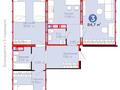 3-бөлмелі пәтер · 83.7 м² · 3/8 қабат, Аль-Фараби 46/21 — ГОТОВЫЙ ДОМ С ДОКУМЕНТАМИ, бағасы: ~ 40.9 млн ₸ в Астане, Есильский р-н