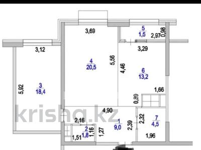 2-бөлмелі пәтер · 70 м² · 10/16 қабат, Каныша Сатпаева 90/55Б, бағасы: 55 млн ₸ в Алматы, Бостандыкский р-н