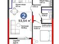 2-комнатная квартира · 53.54 м² · 12/22 этаж, Аль-фараби 3 за 47 млн ₸ в Астане — фото 12
