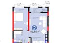 2-комнатная квартира, 52.35 м², Туран за ~ 33.1 млн 〒 в Астане — фото 9