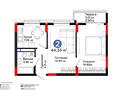 2-бөлмелі пәтер · 44.33 м² · 4/9 қабат, Туран 55/16, бағасы: 33.9 млн ₸ в Астане, Нура р-н — фото 9