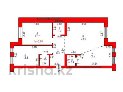 3-комнатная квартира · 97 м² · 4/6 этаж, мкр. Алтын орда, Молдагулова 74 — Молдагулова за ~ 33.6 млн ₸ в Актобе