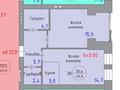 1-бөлмелі пәтер · 45 м² · 6/7 қабат, Кабанбай батыра 75а, бағасы: 24.5 млн ₸ в Астане — фото 5