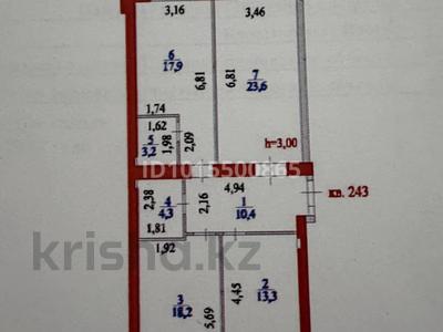 3-бөлмелі пәтер · 93 м² · 6/9 қабат, Жубан Молдагалиев 6г, бағасы: 49.9 млн ₸ в Астане, Нура р-н
