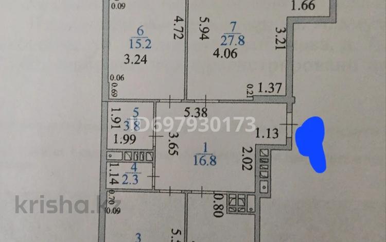 3-бөлмелі пәтер, 100 м², 8/12 қабат, Сембинова 7 — Кенесары, бағасы: 35 млн 〒 в Астане, р-н Байконур — фото 19