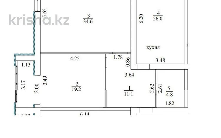 2-комнатная квартира, 94 м², 6 этаж, 19а 32/1