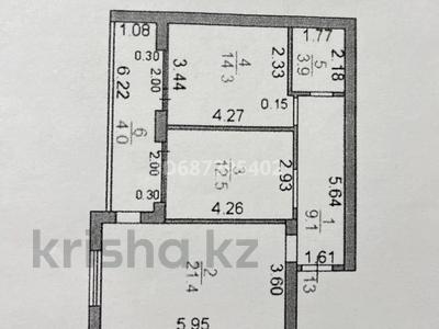 2-комнатная квартира, 65.2 м², 5/6 этаж, Муканова 1/9 — 1-й блок за 35 млн 〒 в Караганде, Казыбек би р-н