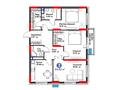 3-комнатная квартира · 84.62 м², ул. Букетова, в сторону мкрн. Кунгей и объездной трассы за ~ 50.3 млн ₸ в Караганде — фото 3