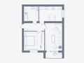 2-комнатная квартира, 64 м², 2/5 этаж, Халел Досмухамедова 117/Б за 26 млн 〒 в Атырау — фото 3