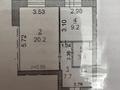 1-бөлмелі пәтер · 42 м² · 1/5 қабат, Мкр Кунай 85 1 — Кунай 85 квартал, бағасы: 15.5 млн ₸ в Костанае — фото 2