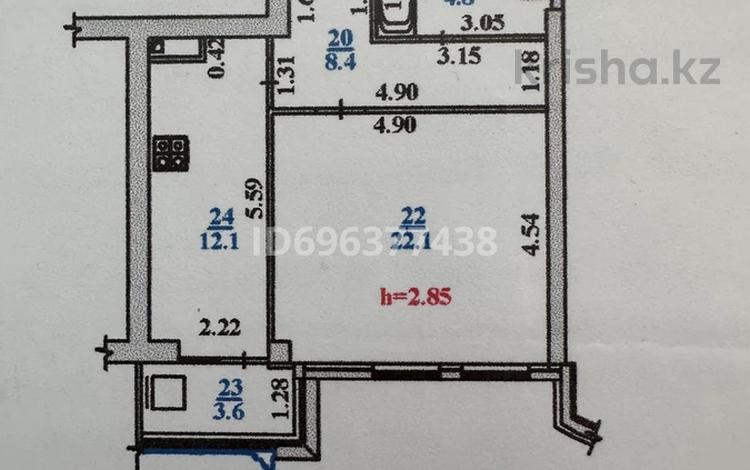 1-бөлмелі пәтер, 51 м², 2/18 қабат, Навои 208 — Торайгырова, бағасы: 49 млн 〒 в Алматы, Бостандыкский р-н — фото 2