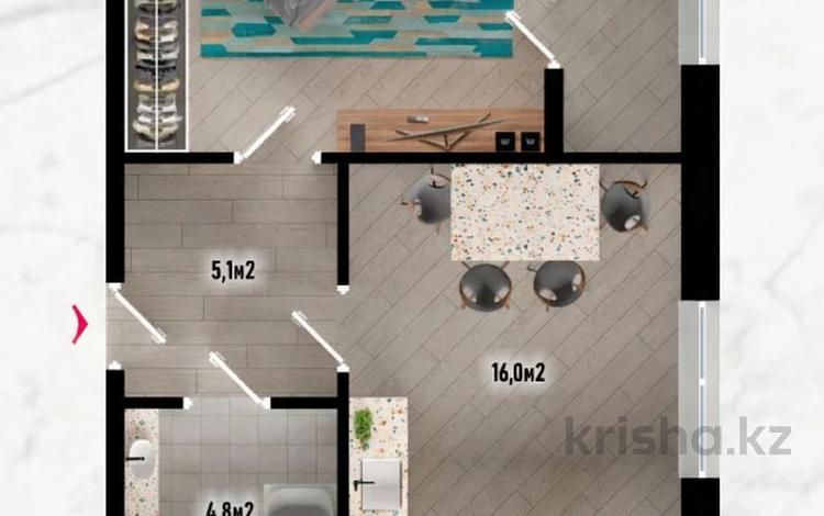 1-бөлмелі пәтер · 48 м² · 8/8 қабат, 41-й мкр 1\2, бағасы: 5.9 млн ₸ в Актау — фото 2