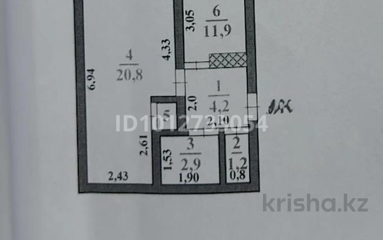 1-бөлмелі пәтер · 41.5 м² · 3/5 қабат, 11-й микрорайон, 11-й микрорайон 190б, бағасы: 16.8 млн ₸ в Шымкенте, Енбекшинский р-н — фото 2