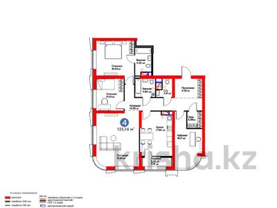 4-комнатная квартира · 136 м², Кунаева за ~ 161.3 млн ₸ в Шымкенте, Аль-Фарабийский р-н