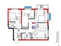 4-комнатная квартира · 93 м² · 3/12 этаж, Гажайып 5/4 — Момышұлы, Алматы арена за 55.5 млн ₸ в Алатауский р-н — фото 2