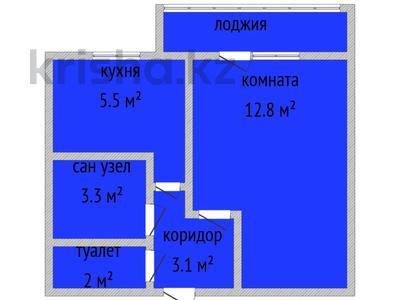 1-комнатная квартира · 26 м² · 4/5 этаж, Кобланды Батыра 60а за 12.3 млн 〒 в Костанае