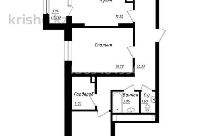 3-комнатная квартира, 94.27 м², 2/21 этаж, Косшыгулулы за ~ 32.8 млн 〒 в Астане, Сарыарка р-н — фото 2